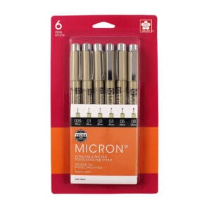 SET DE ESTILOGRAFOS PIGMA MICRON NEGRO
